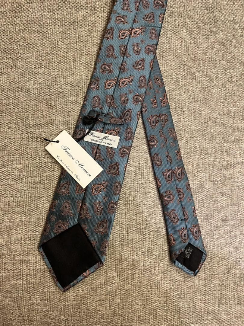 【未使用】フランコミヌッチ（Franco Minucci）ジャガードタイ