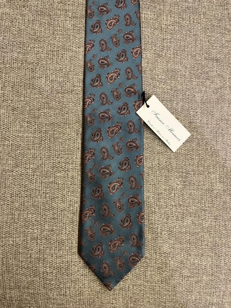 【未使用】フランコミヌッチ（Franco Minucci）ジャガードタイ