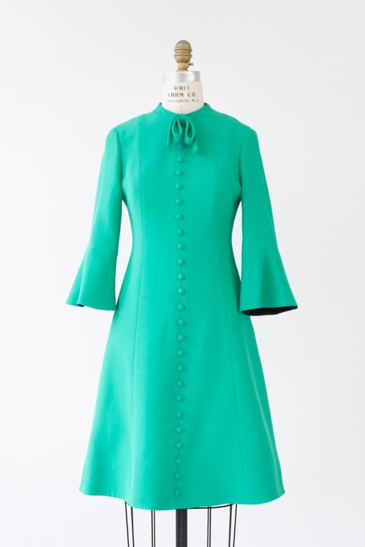 GUCCI グッチ フレアアーム リボン ワンピース