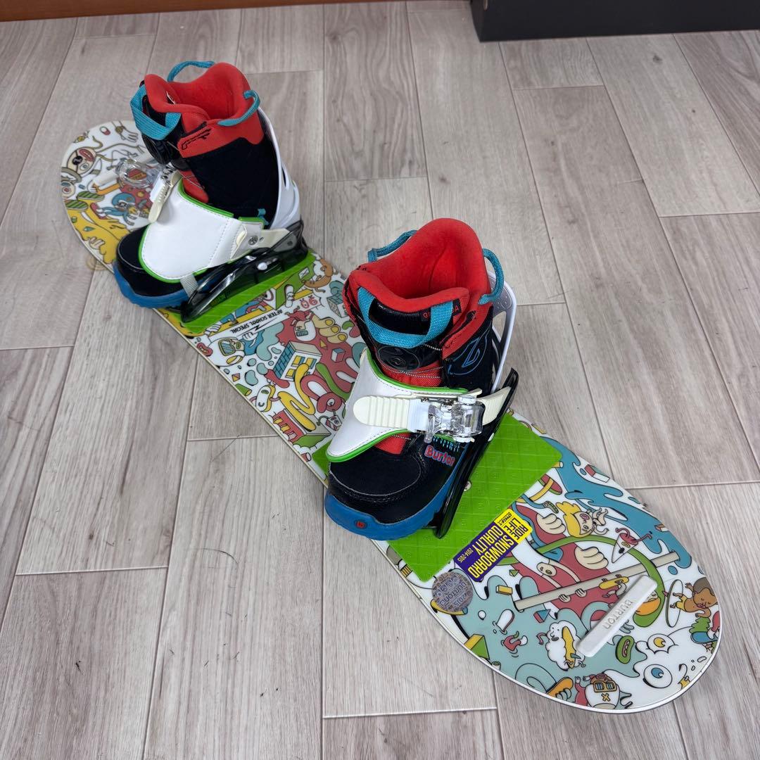 専用BURTON スノーボード キッズ三点セット 90cm ブーツ18.5cm