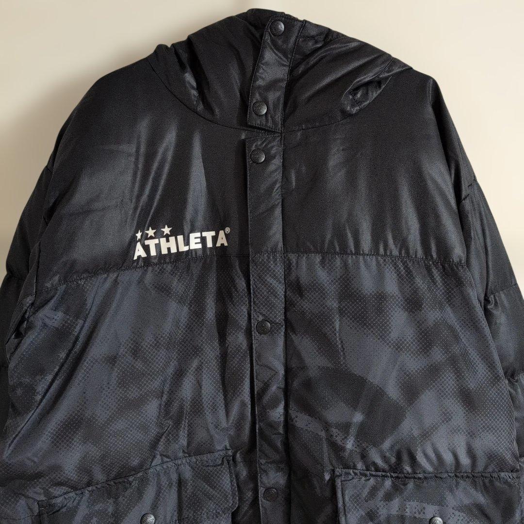 ATHLETAアスレタ　ベンチコート　サッカー　ロングコート　カモフラ　XL