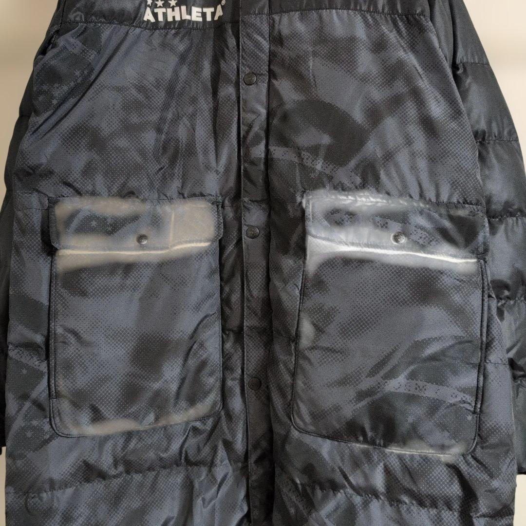 ATHLETAアスレタ　ベンチコート　サッカー　ロングコート　カモフラ　XL