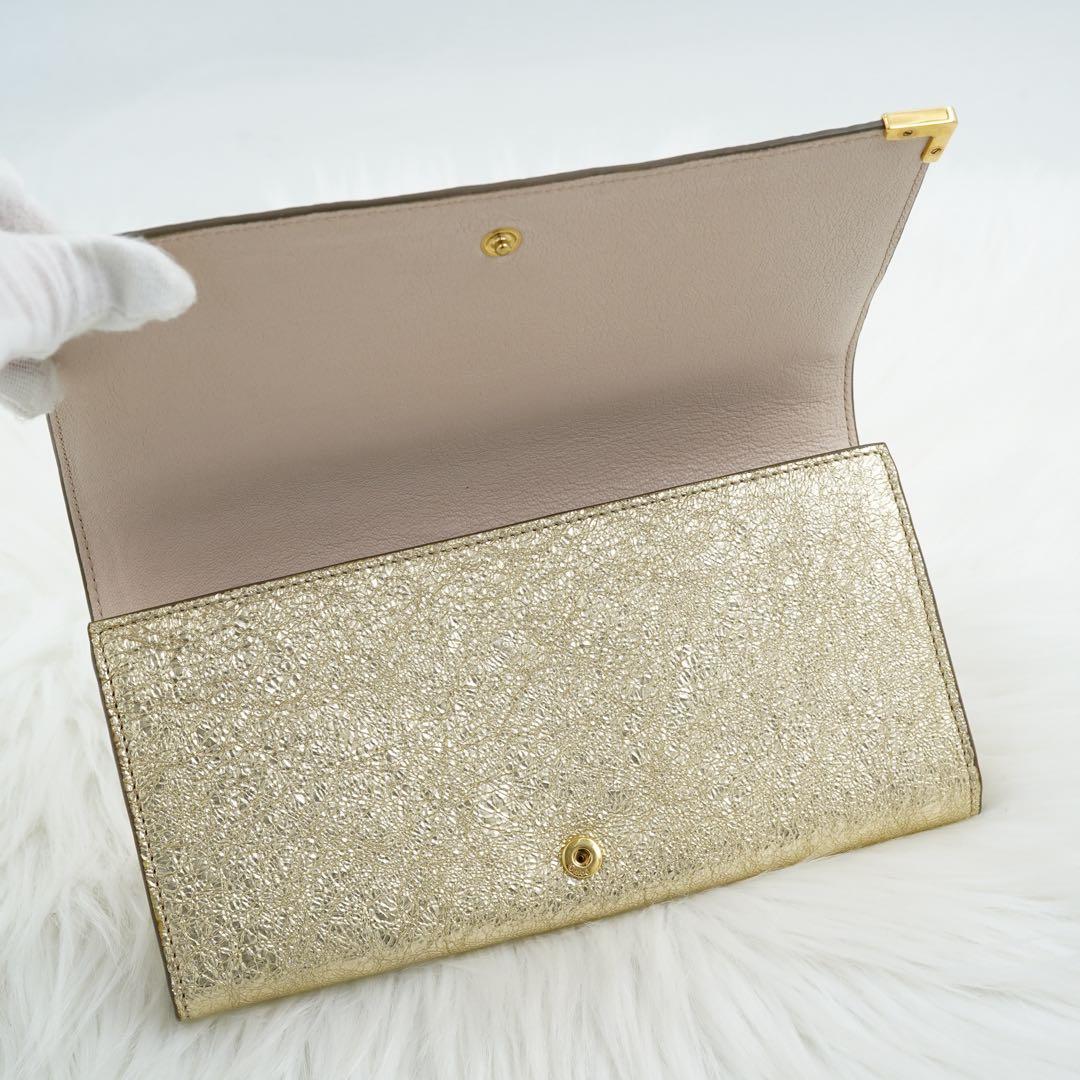 新品未使用品　箱付き　Chloe クロエ　長財布　レザー　ベルト　ゴールド