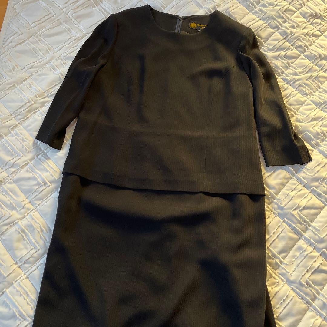 ハーディ エイミス 英国王室御用達 ブラック　ノーカラー　セットアップ