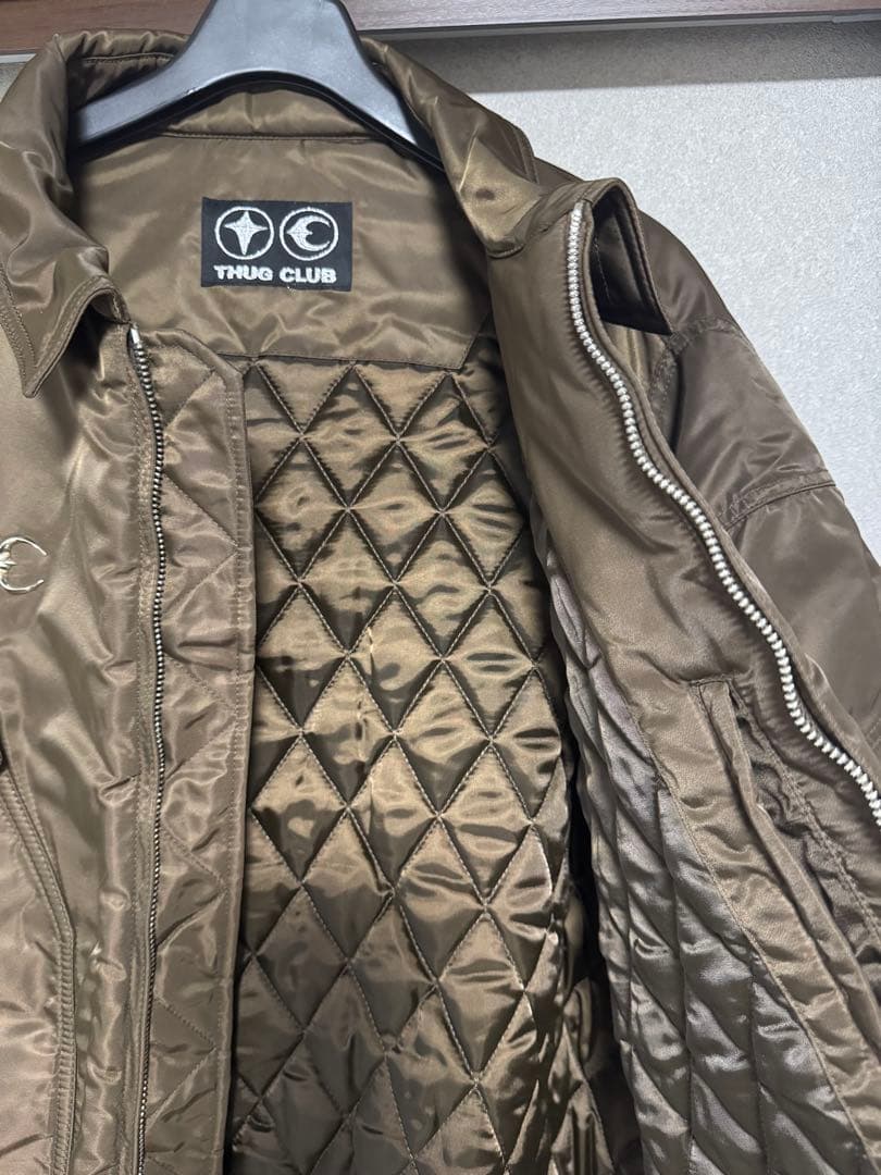 THUG CLUB MA-1ジャケット ブラウン 24fw