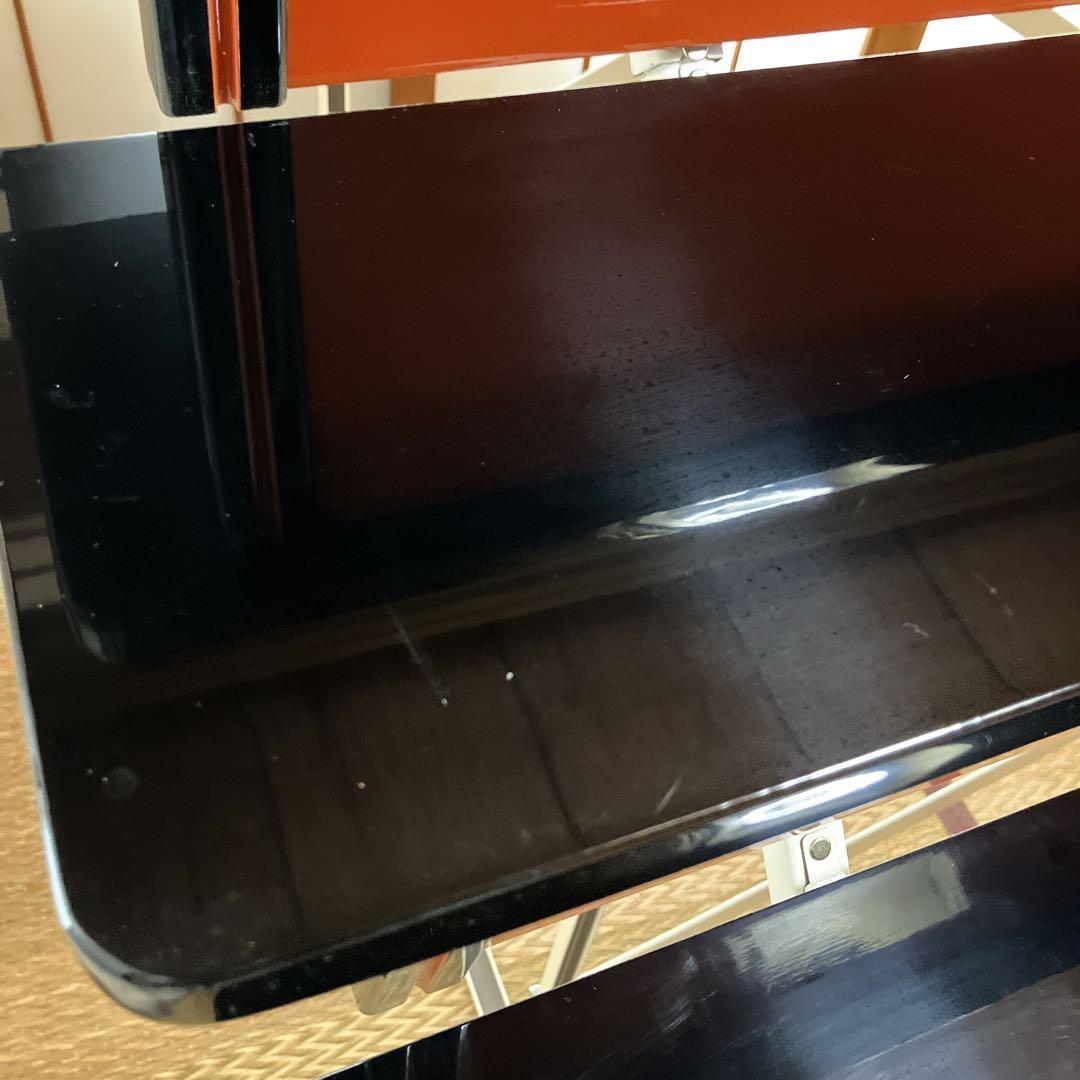 ②高級ひな壇　7段40号 木製黒塗り スチール【①②③同時購入限定】