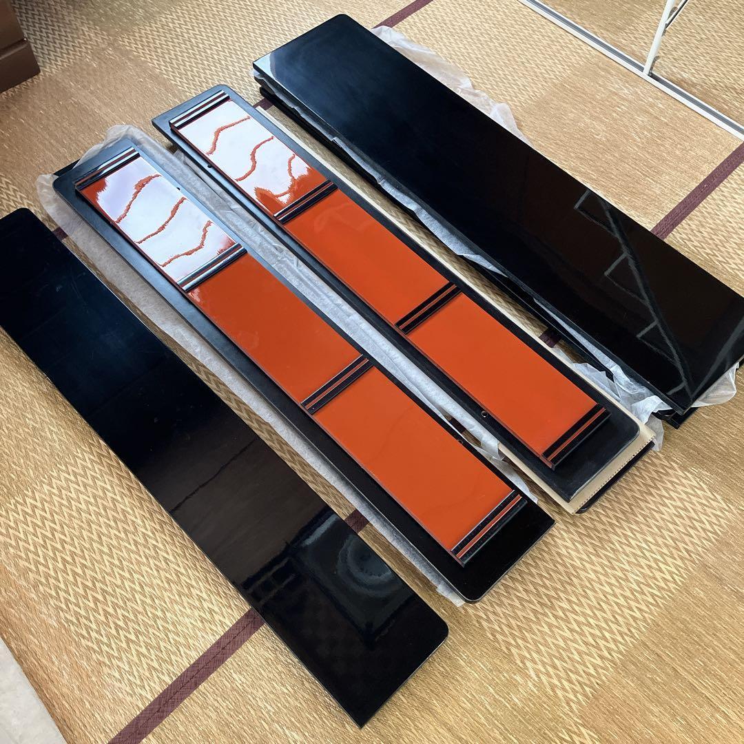 ②高級ひな壇　7段40号 木製黒塗り スチール【①②③同時購入限定】