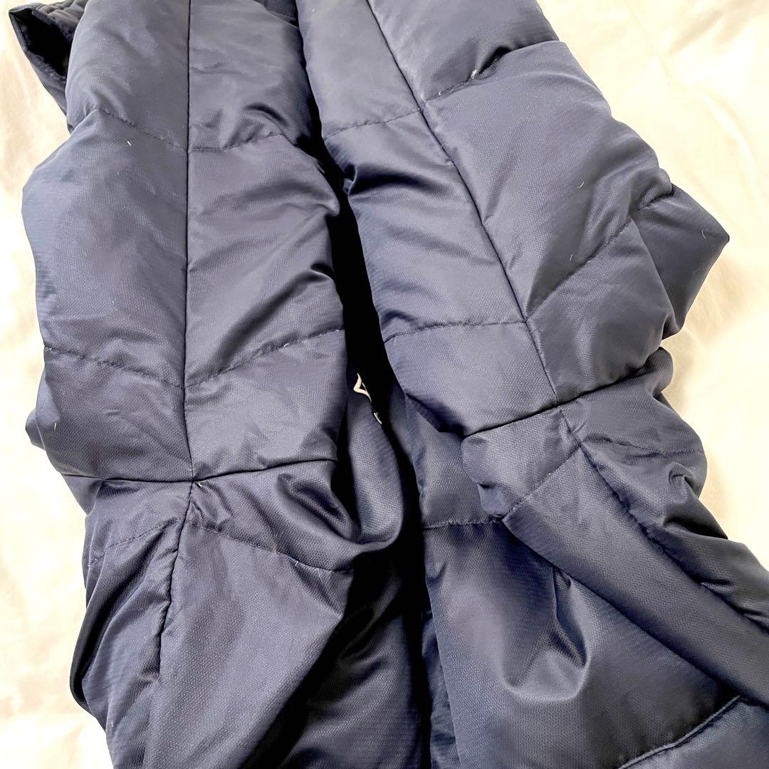 ■美品■アンブロ　極暖ベンチコート　ロングダウンコート　取外しフード　ロゴ刺繍