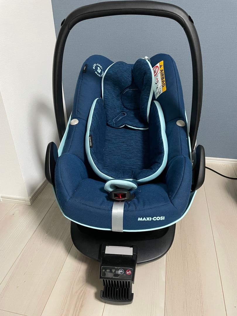 【美品】MAXI-COSI Pebble Pro i-Size 青　ベースセット