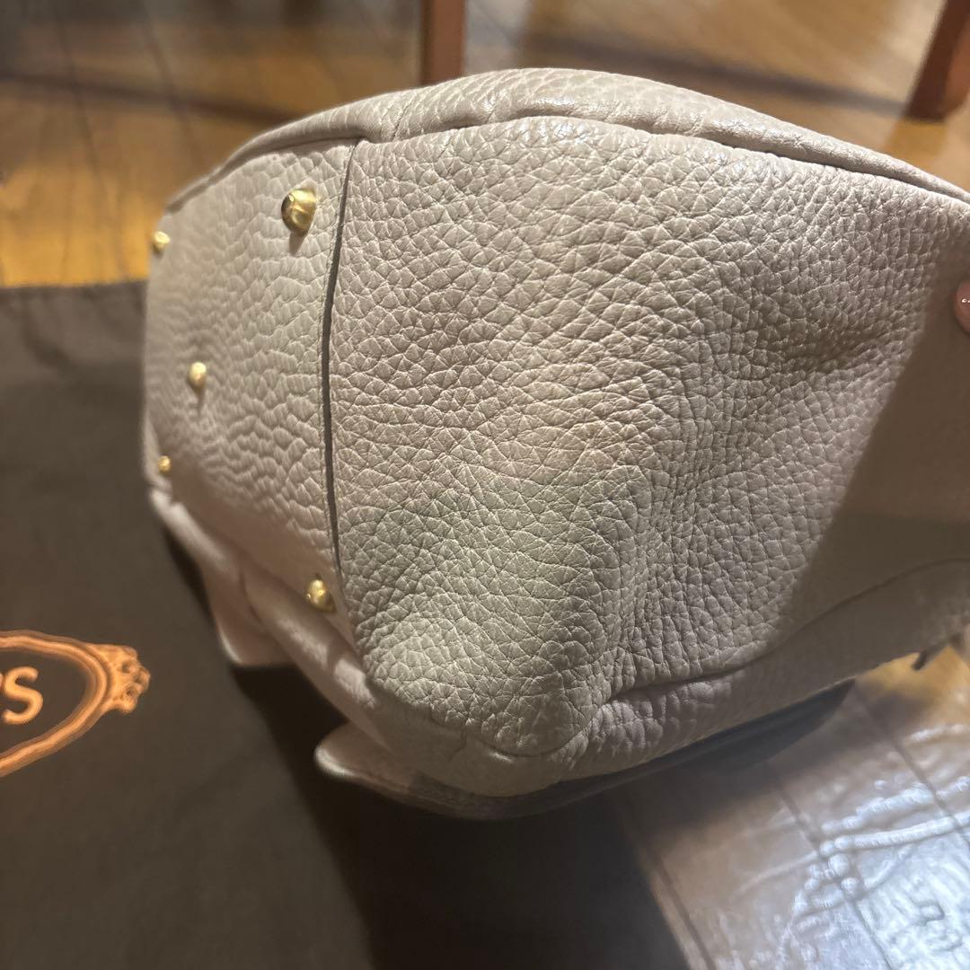 トッズトートバッグ　ベージュ美品正規品