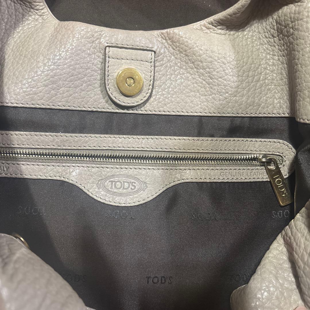 トッズトートバッグ　ベージュ美品正規品