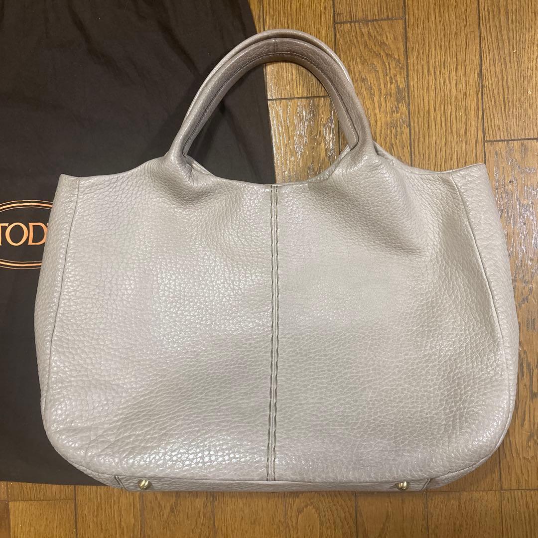 トッズトートバッグ　ベージュ美品正規品