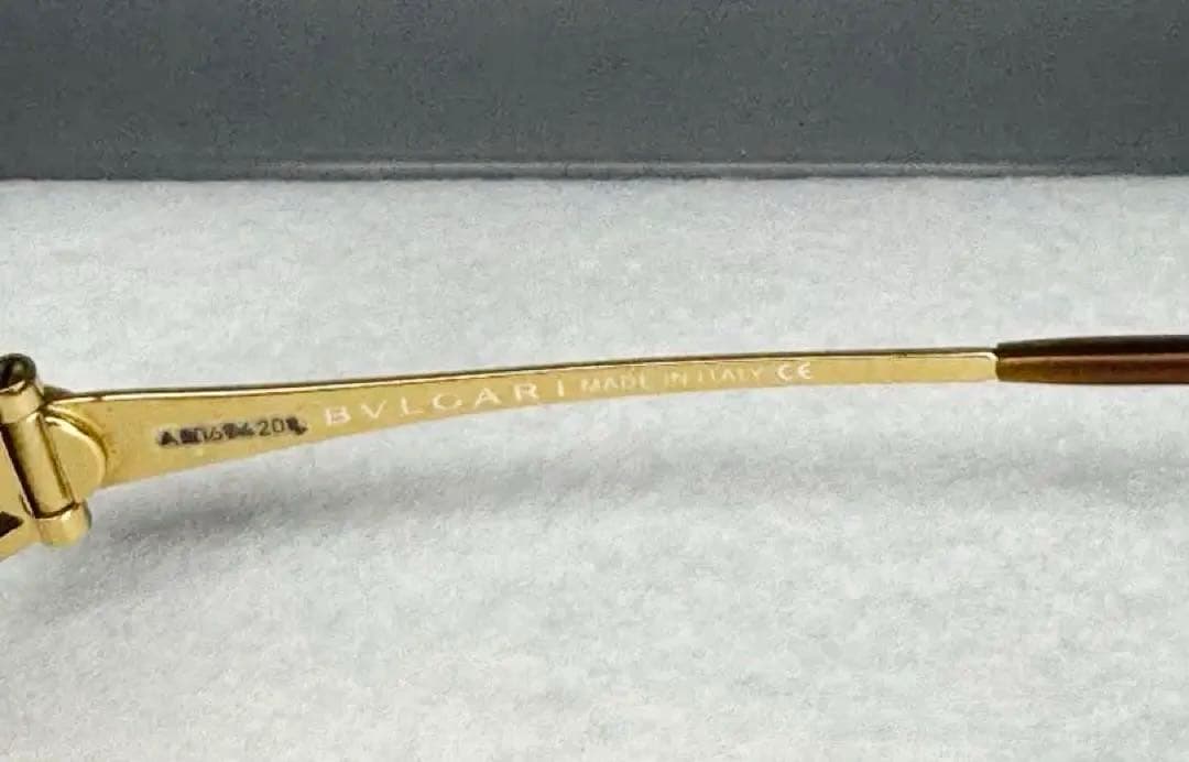 ❣️即発送❣️【美品】BVLGARI ブルガリ ゴールド リムレス サングラス