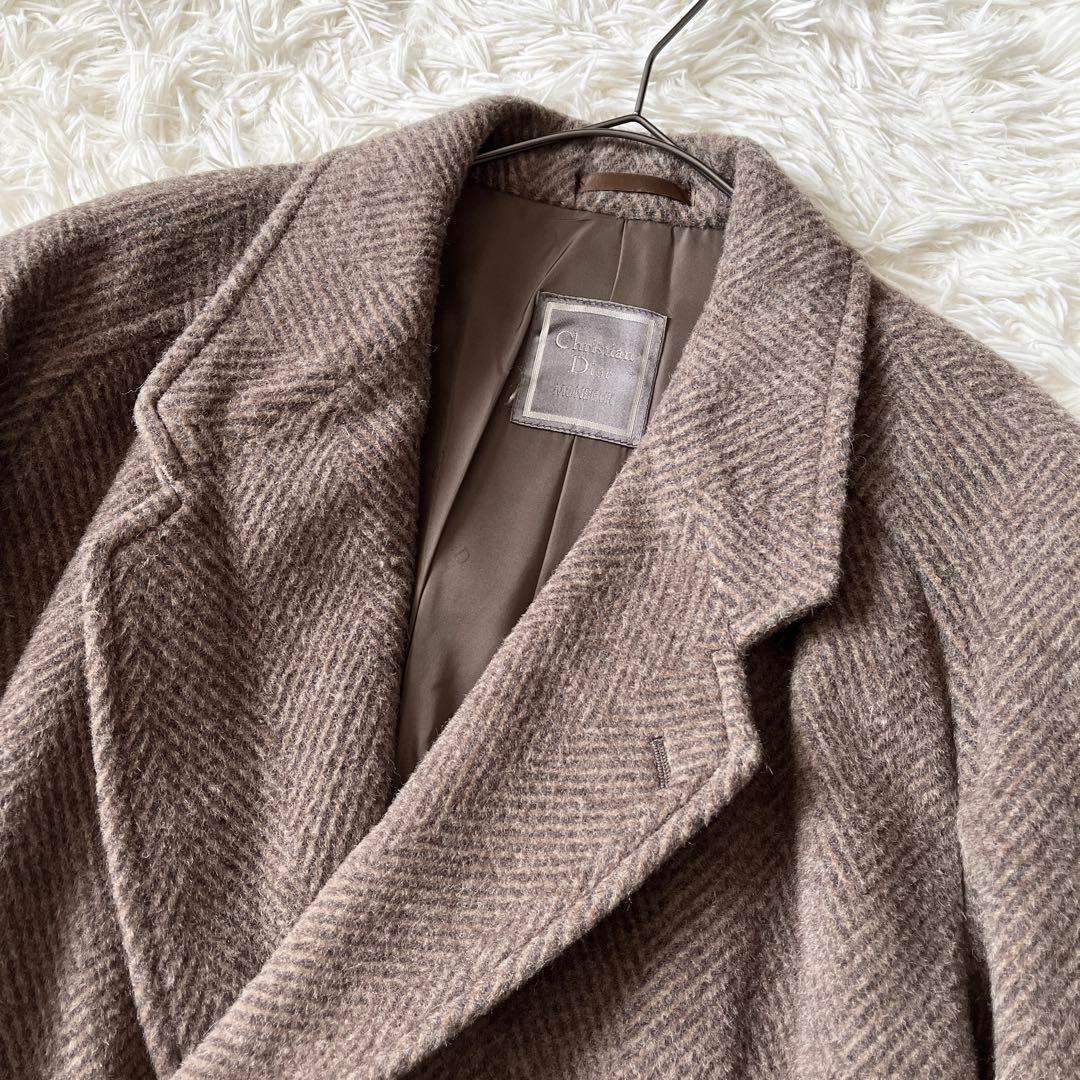 Christian Dior ディオール アルパカ混 チェスターコート メンズ