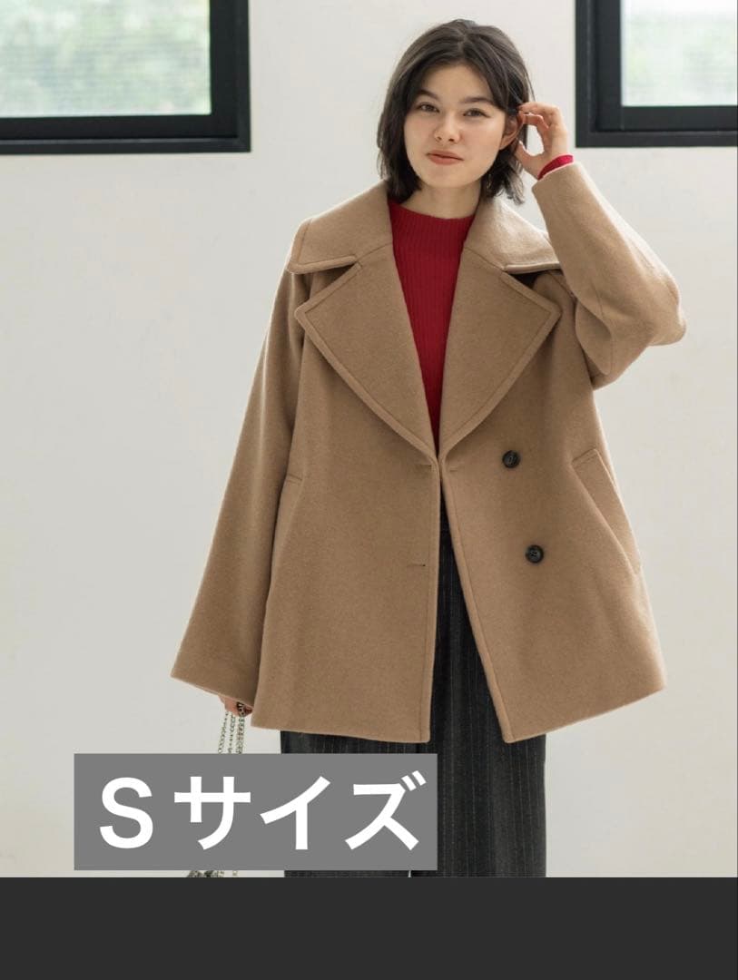 カシミヤブレンドウールミドルピーコート