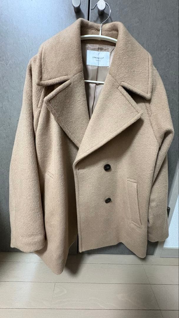 カシミヤブレンドウールミドルピーコート