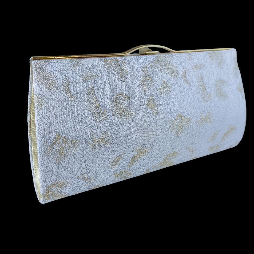 草履 バック セット ゴールド 金 白 ホワイト シルバー 葉 銀 050705