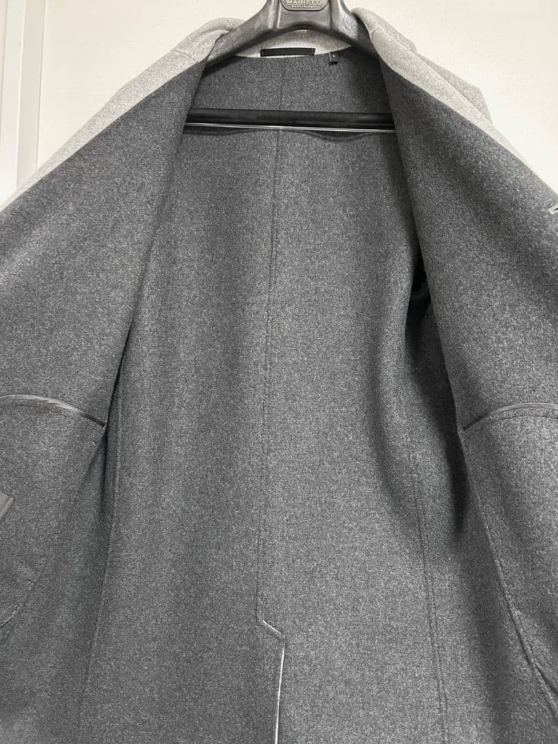 Theory セオリー ライトグレー チェスターコート　カシミヤ100% L