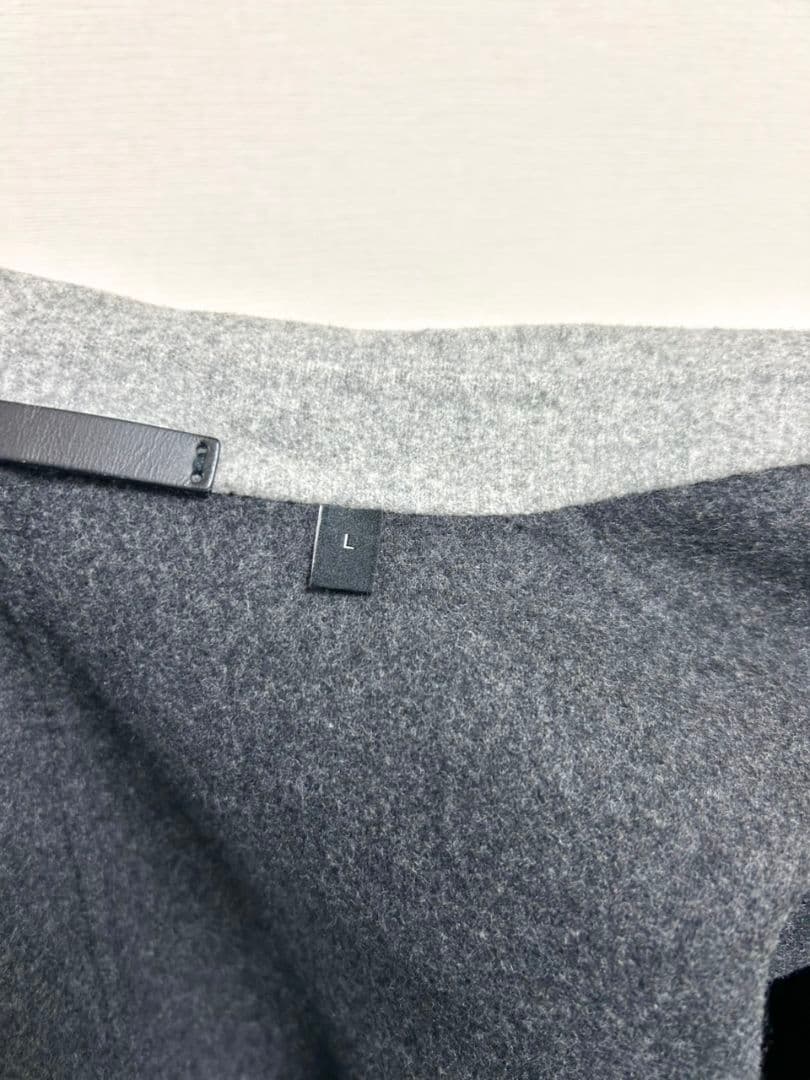 Theory セオリー ライトグレー チェスターコート　カシミヤ100% L