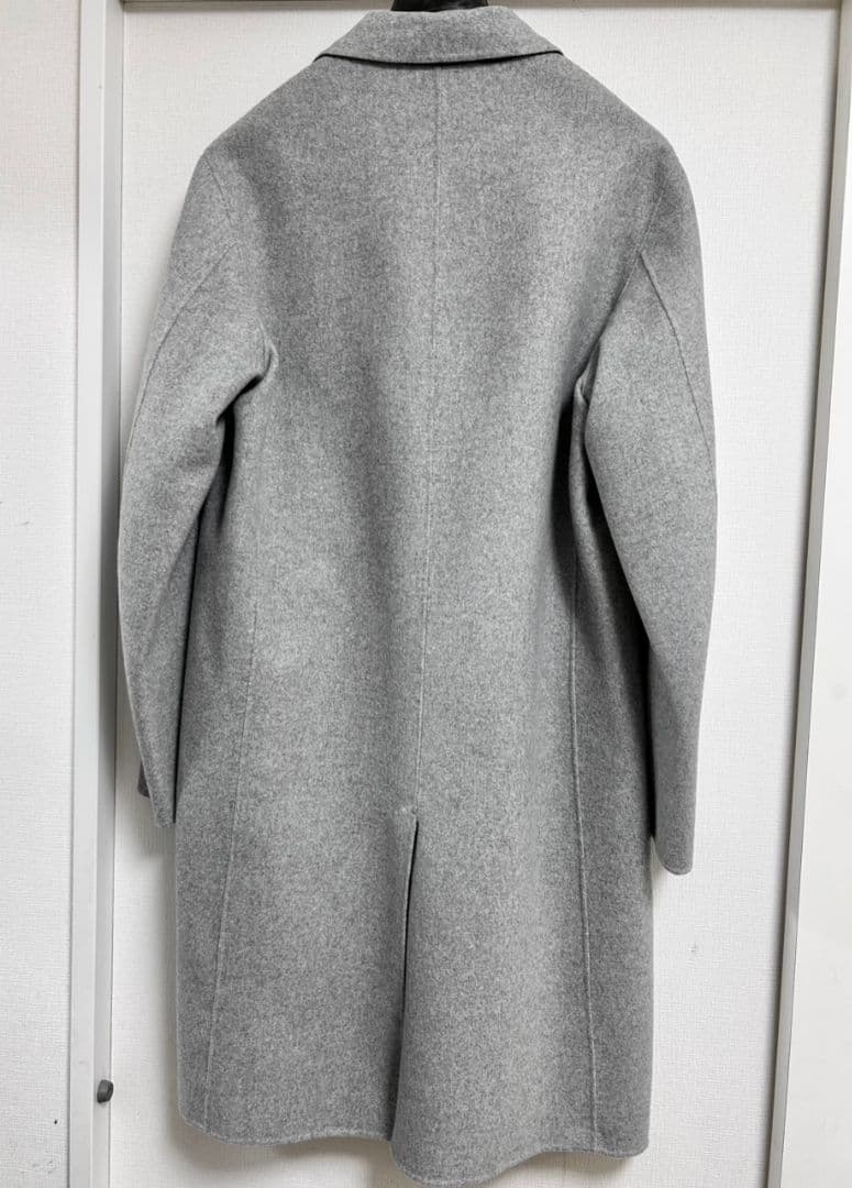 Theory セオリー ライトグレー チェスターコート　カシミヤ100% L