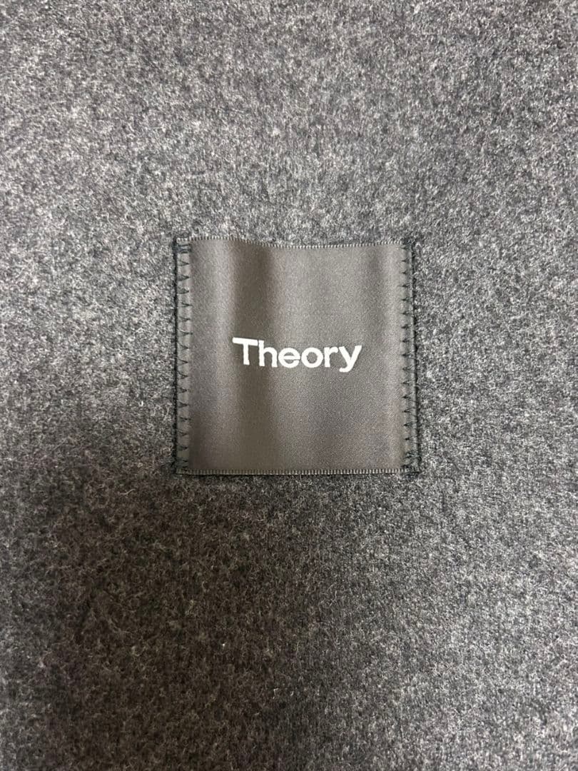Theory セオリー ライトグレー チェスターコート　カシミヤ100% L
