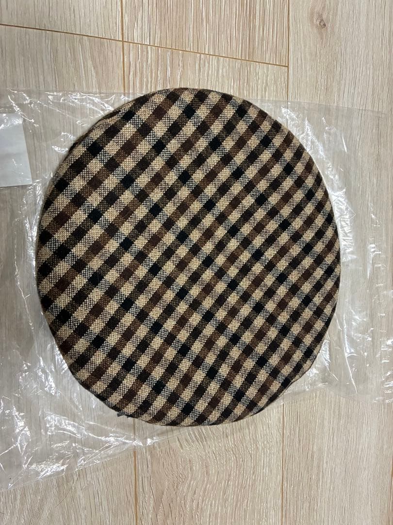 最終値下2025新作ganni チェック柄 ベレー帽スノ渡辺さん番組着用同型