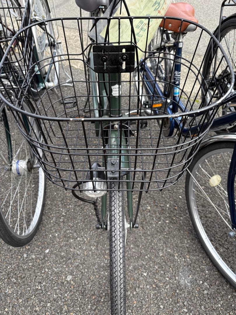 <両タイヤ新品>シティサイクル　green