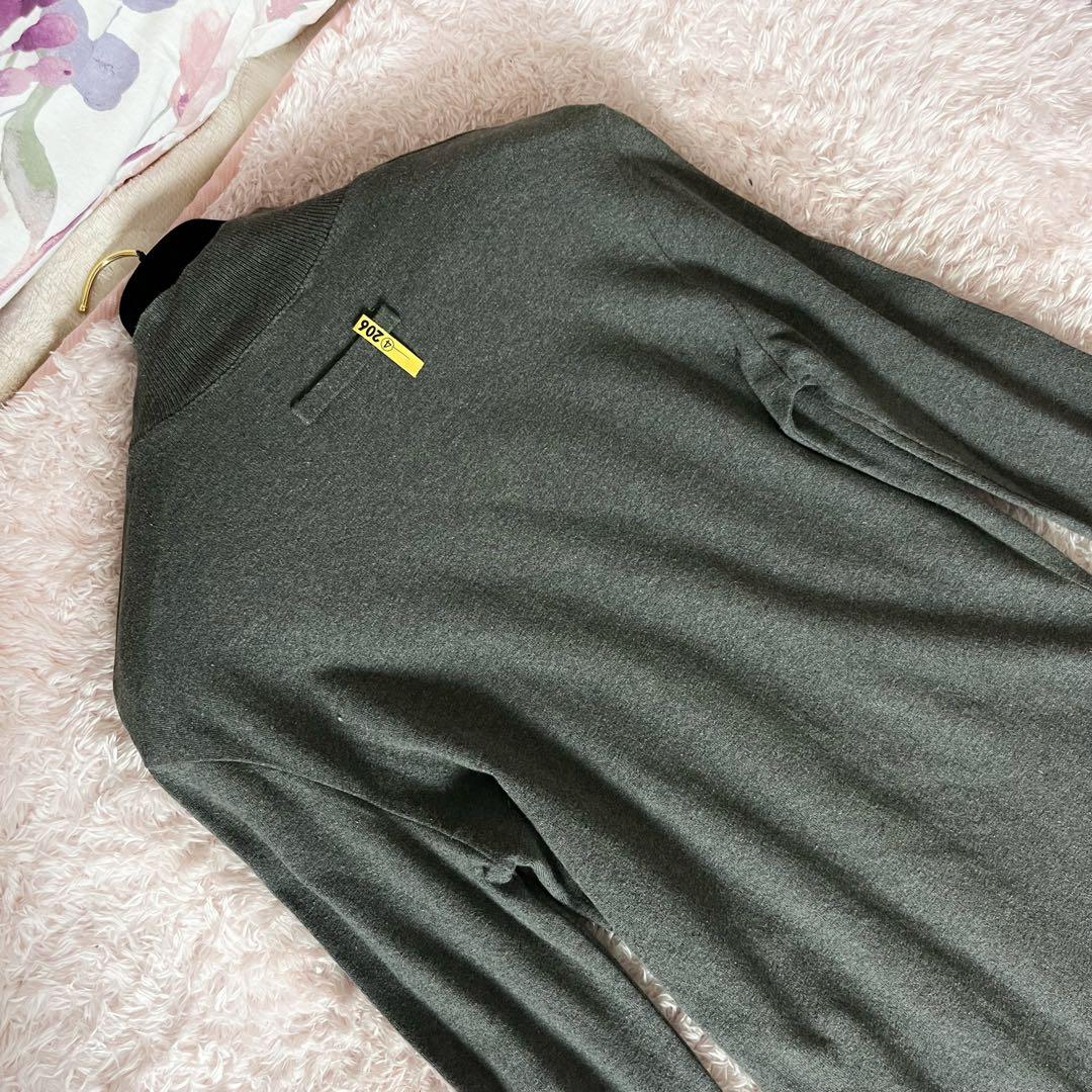 ︎✖︎ ジャンポールゴルチエ ロング ワンピース コットン ニット グレー L