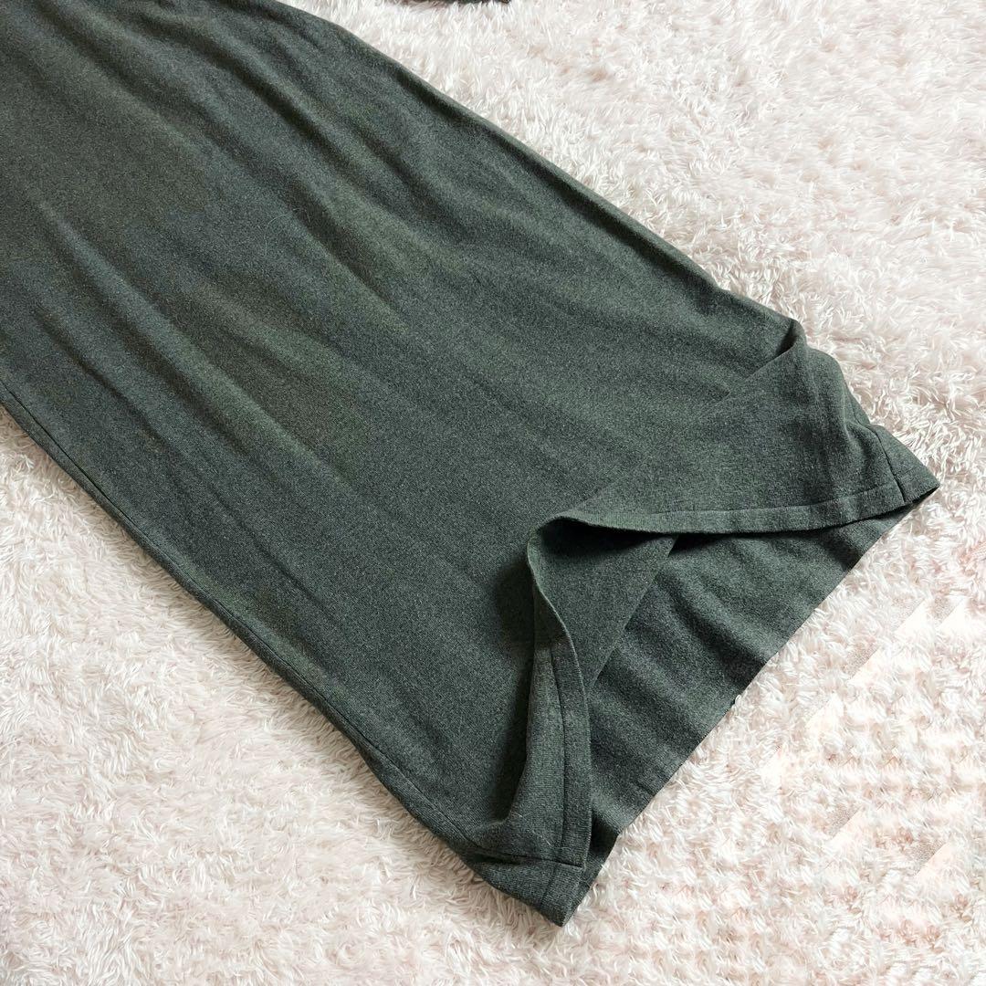 ︎✖︎ ジャンポールゴルチエ ロング ワンピース コットン ニット グレー L