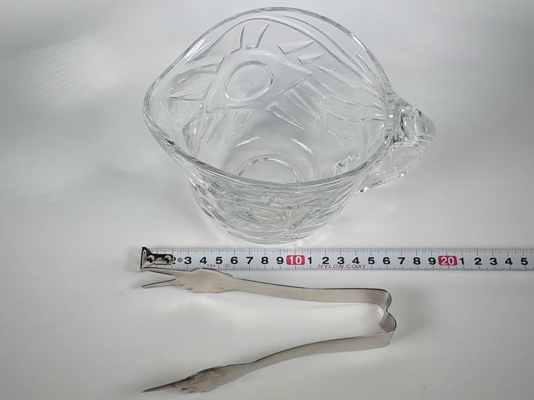 岡本太郎　ガラスピッチャー&トング　まつげ　アイスペール　TARO