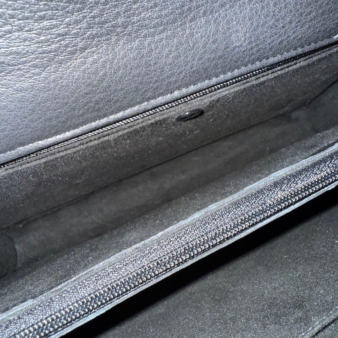 ⭐️新品⭐️　JRA　エレファントレザー　ハンドバッグ　ダイヤル錠　ブラック　象革