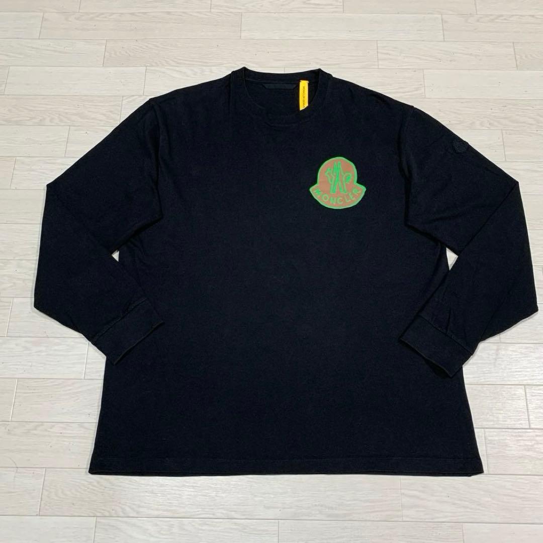 極美品★ モンクレール　フラグメント　ロンTブラック 長袖 XXL 5S106