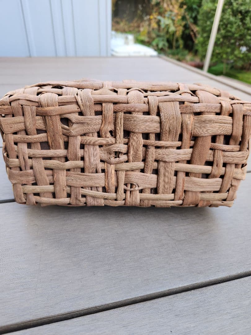 国産 山葡萄かごバッグ 乱れ編み