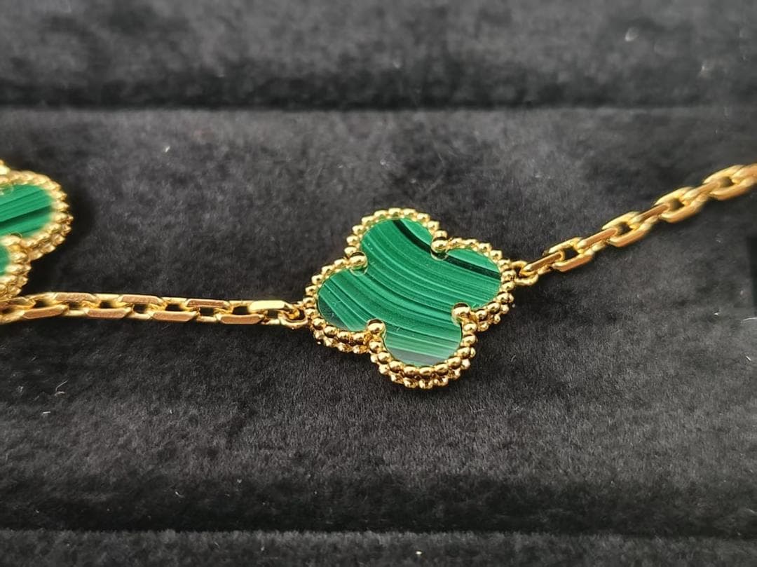 750YG イエローゴールド マラカイト 孔雀石 VCARL80900