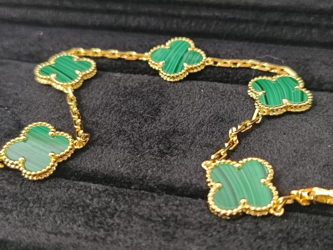 750YG イエローゴールド マラカイト 孔雀石 VCARL80900