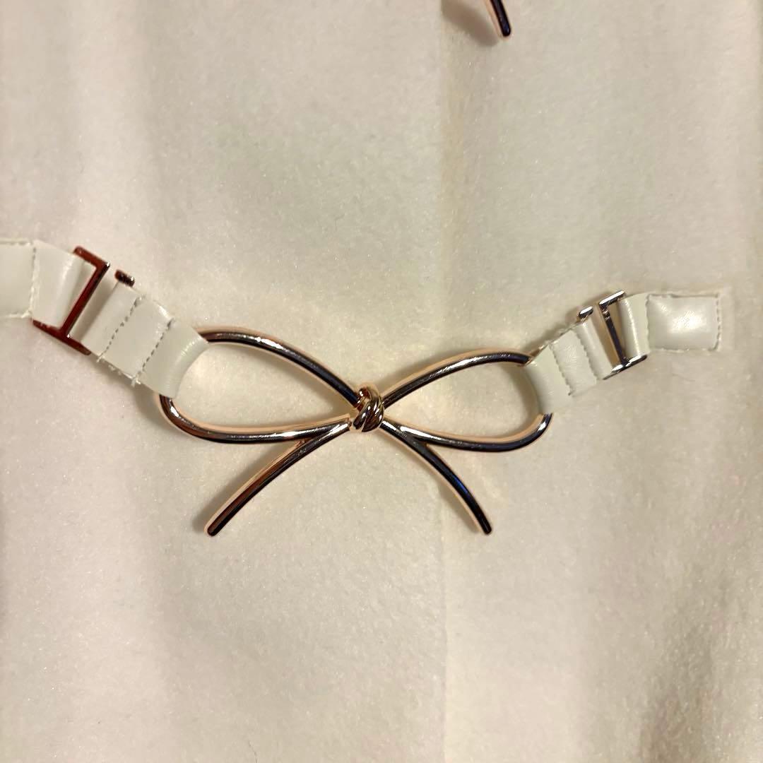 evelyn/ファーリボンビットビジューコート