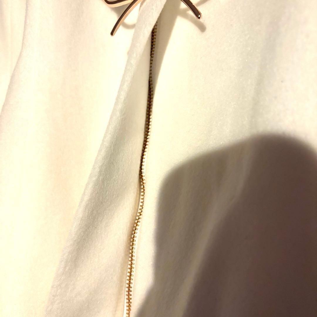 evelyn/ファーリボンビットビジューコート