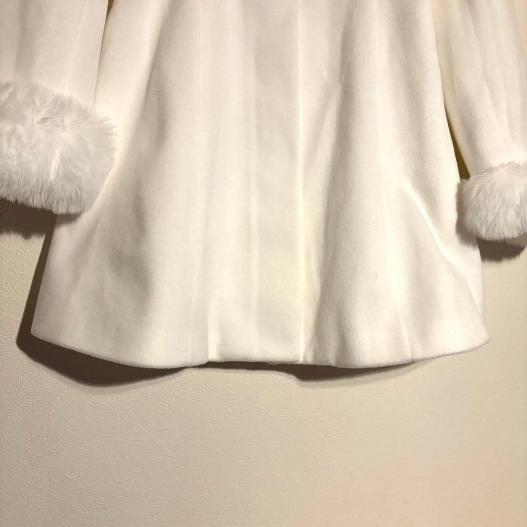 evelyn/ファーリボンビットビジューコート