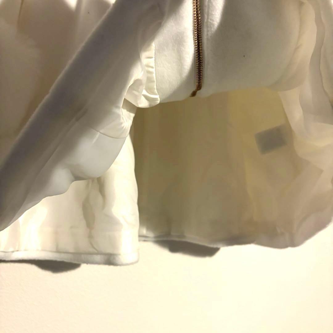 evelyn/ファーリボンビットビジューコート