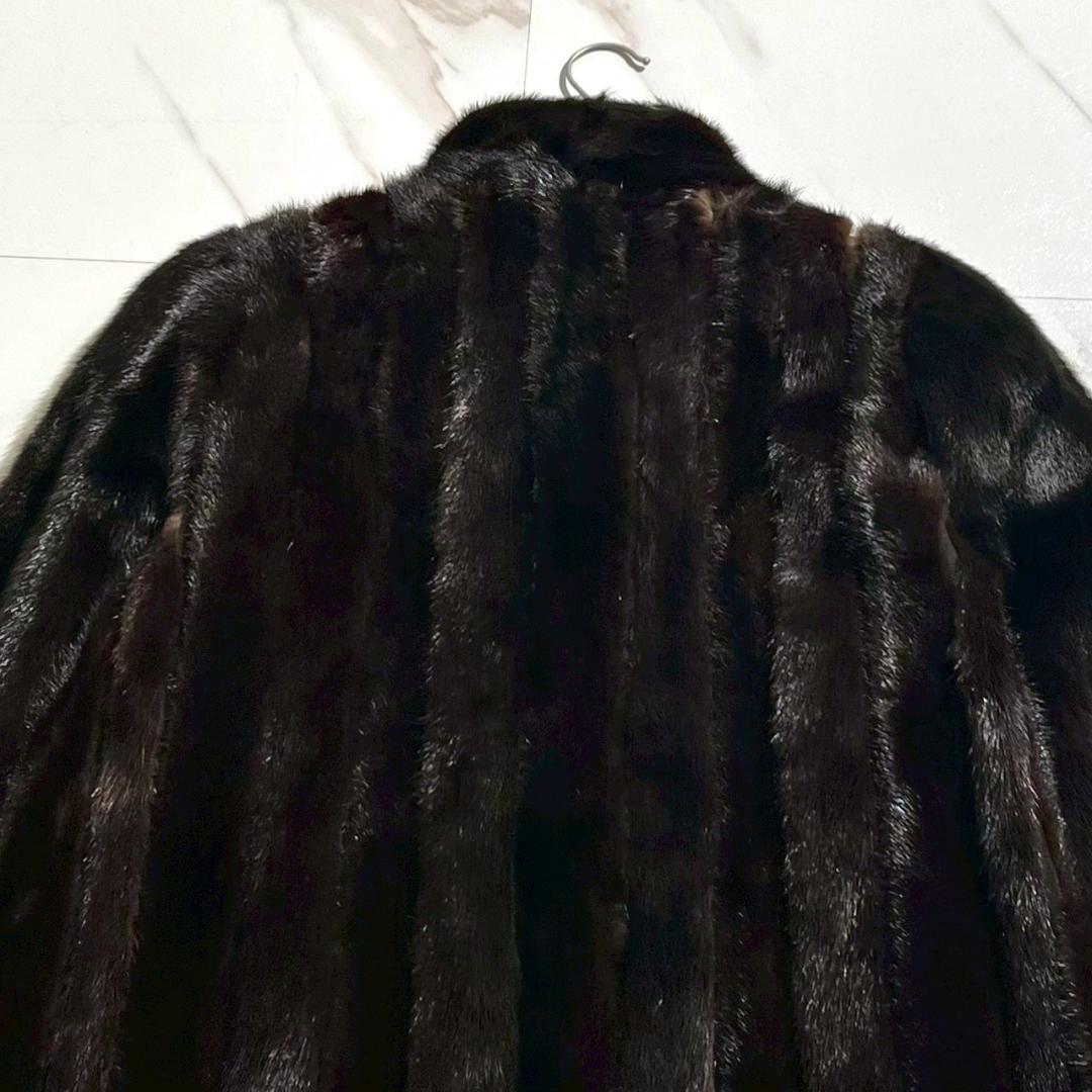 希少美品クリスチャンディオール デミバフミンク 裏地CD総柄 ファー 毛皮 L