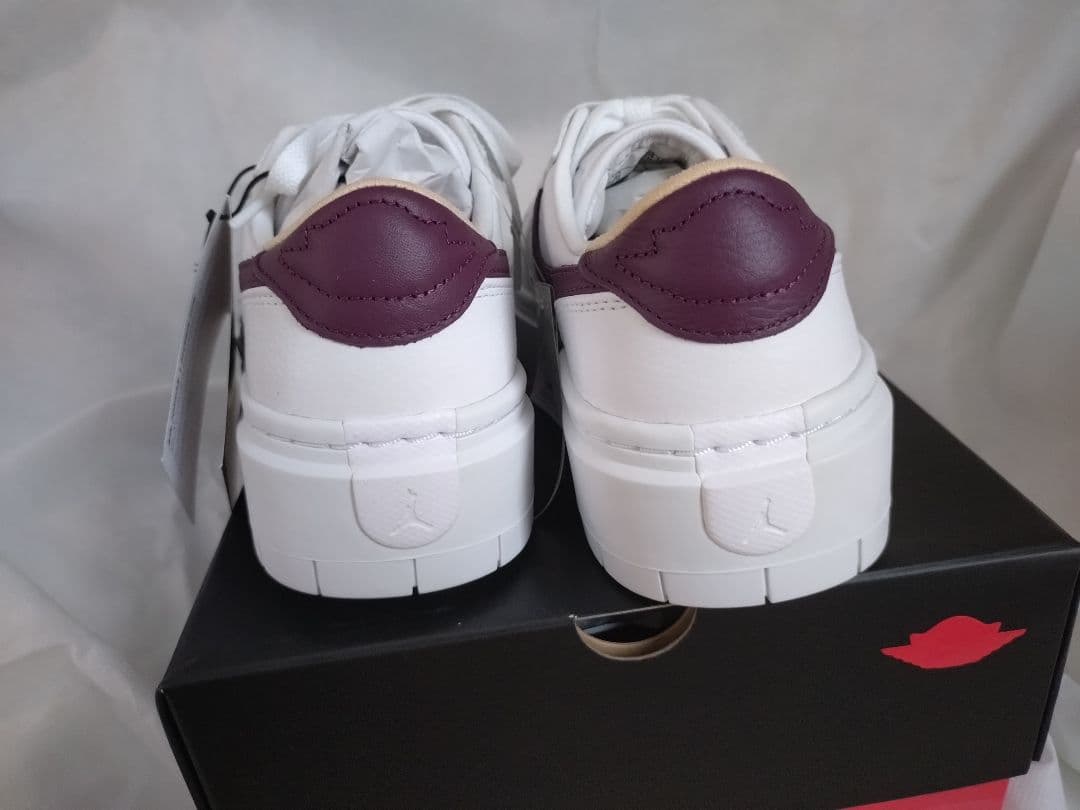 ナイキNIKE【新品未使用】エアジョーダン1エレベート25cm　ホワイトパープル