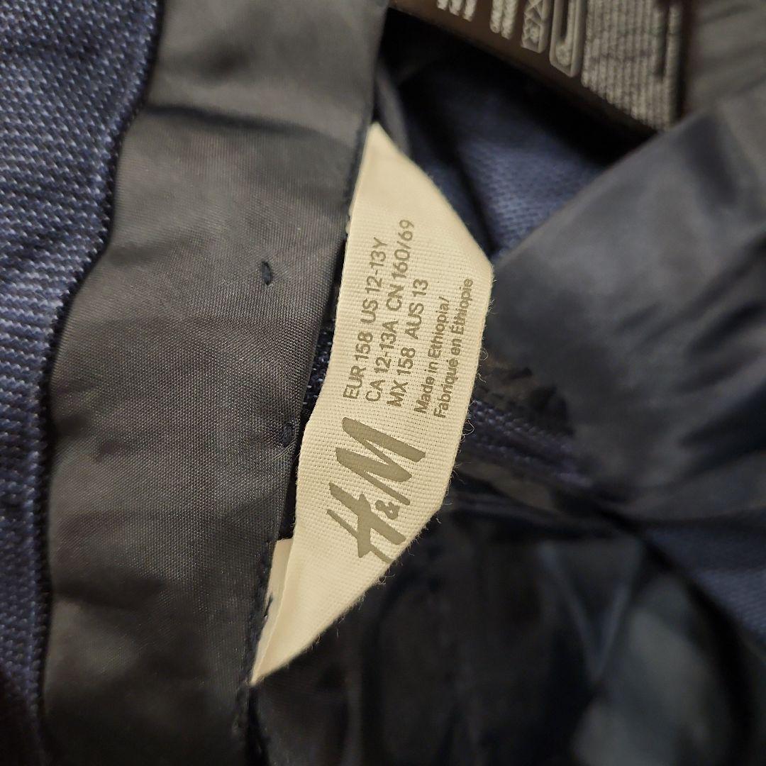  ネイビー　コットン　麻　リネン　男の子スーツ　卒業式　卒服