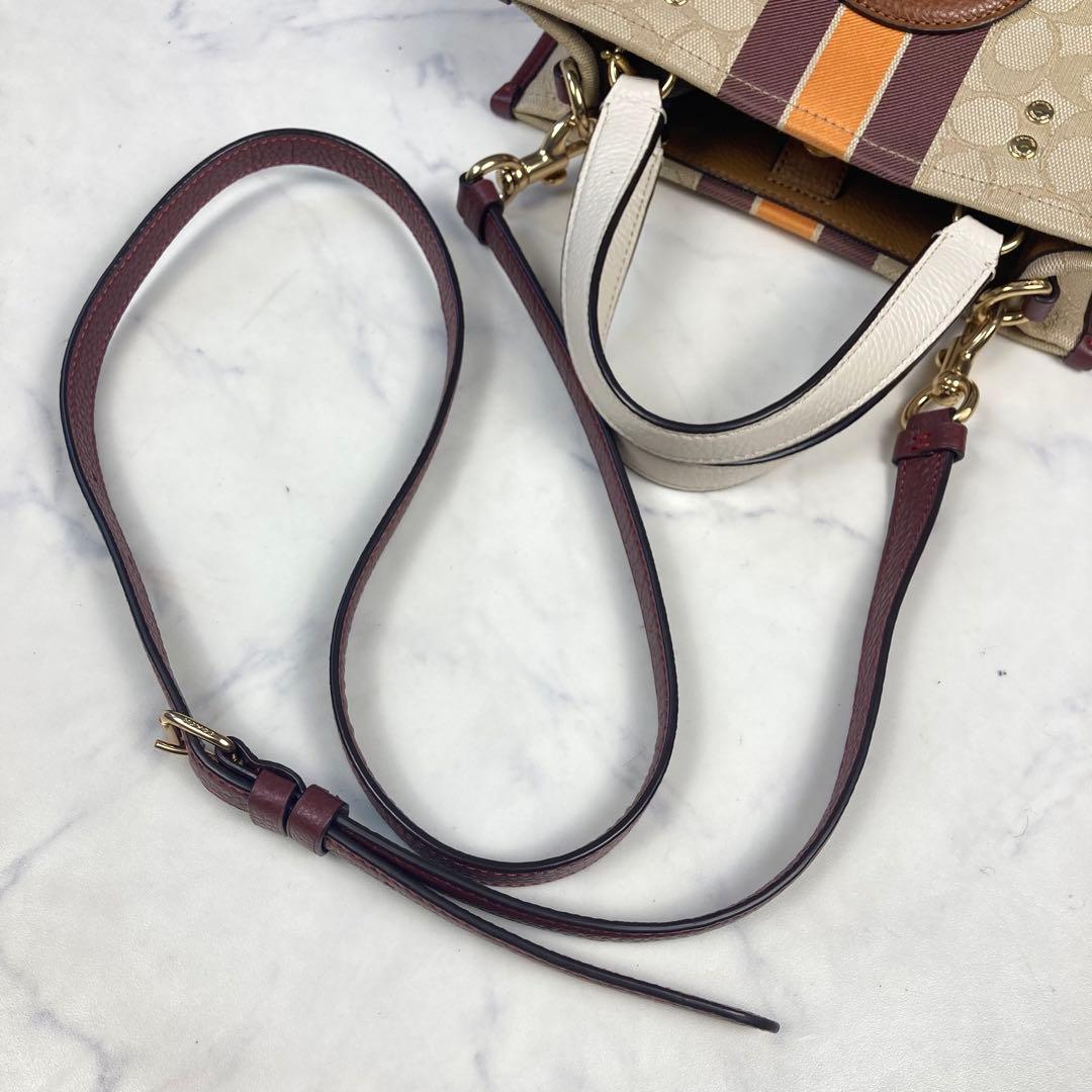 極美品 コーチ デンプシートートバッグ C7083 ショルダーバッグ 2way