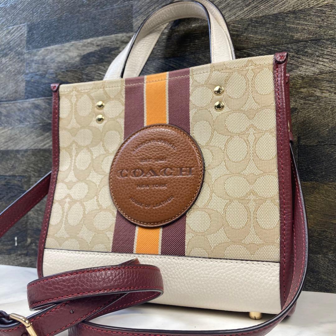 極美品 コーチ デンプシートートバッグ C7083 ショルダーバッグ 2way