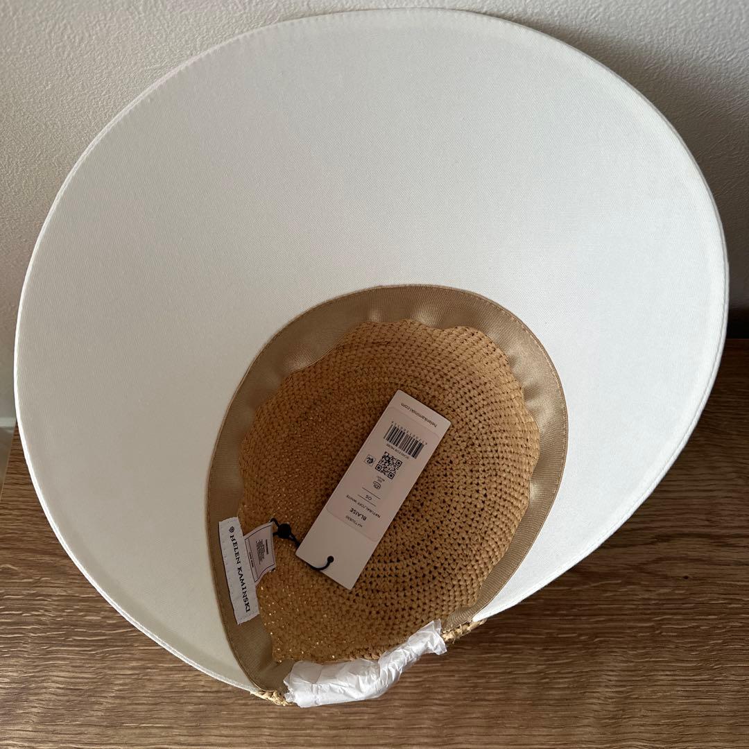 週末セール！Helen Kaminski ブレイズ ナチュラル x オフホワイト