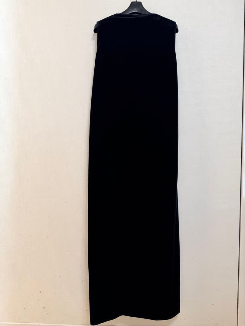 CABaN ソフトベロア Vネックロングワンピース