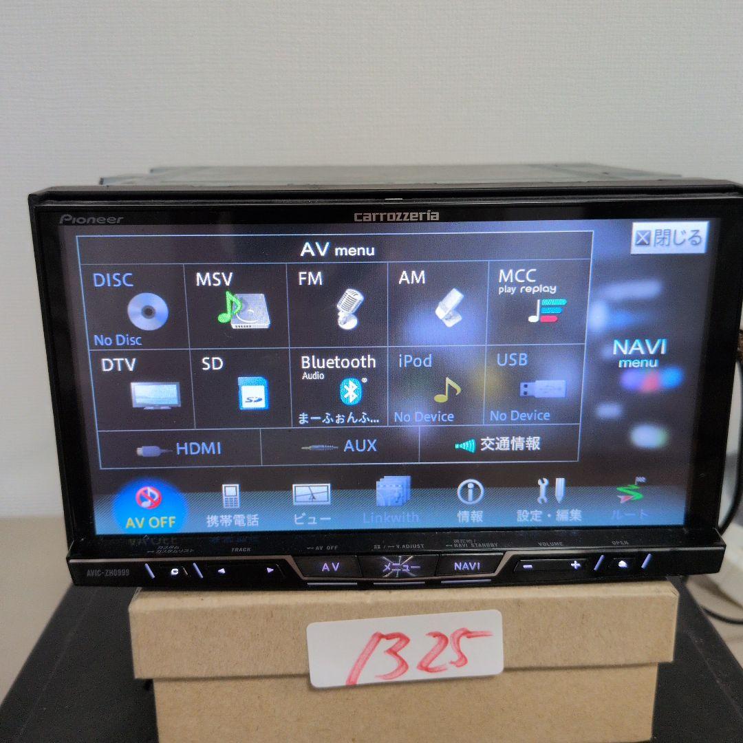 325 動作良好 地図2019 カロッツェリアAVIC-ZH0999