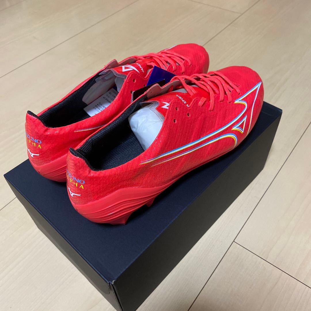 ★新品未使用・送料無料 ミズノ アルファ ジャパン 27cm レッド★