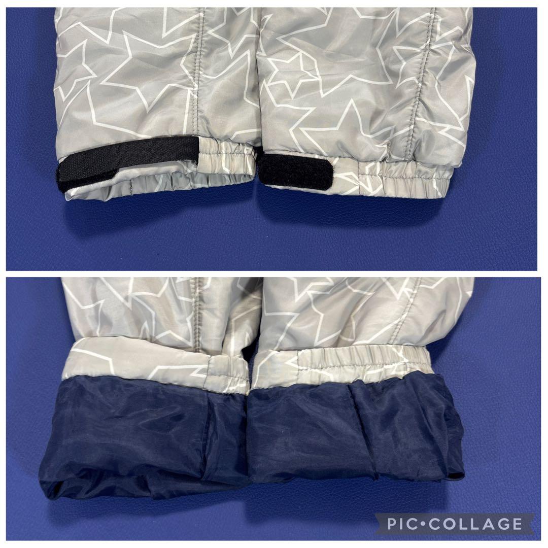 アルチビオ　フード付き　中綿　ブルゾン　ジャケット　L〜LL 総柄　グレー