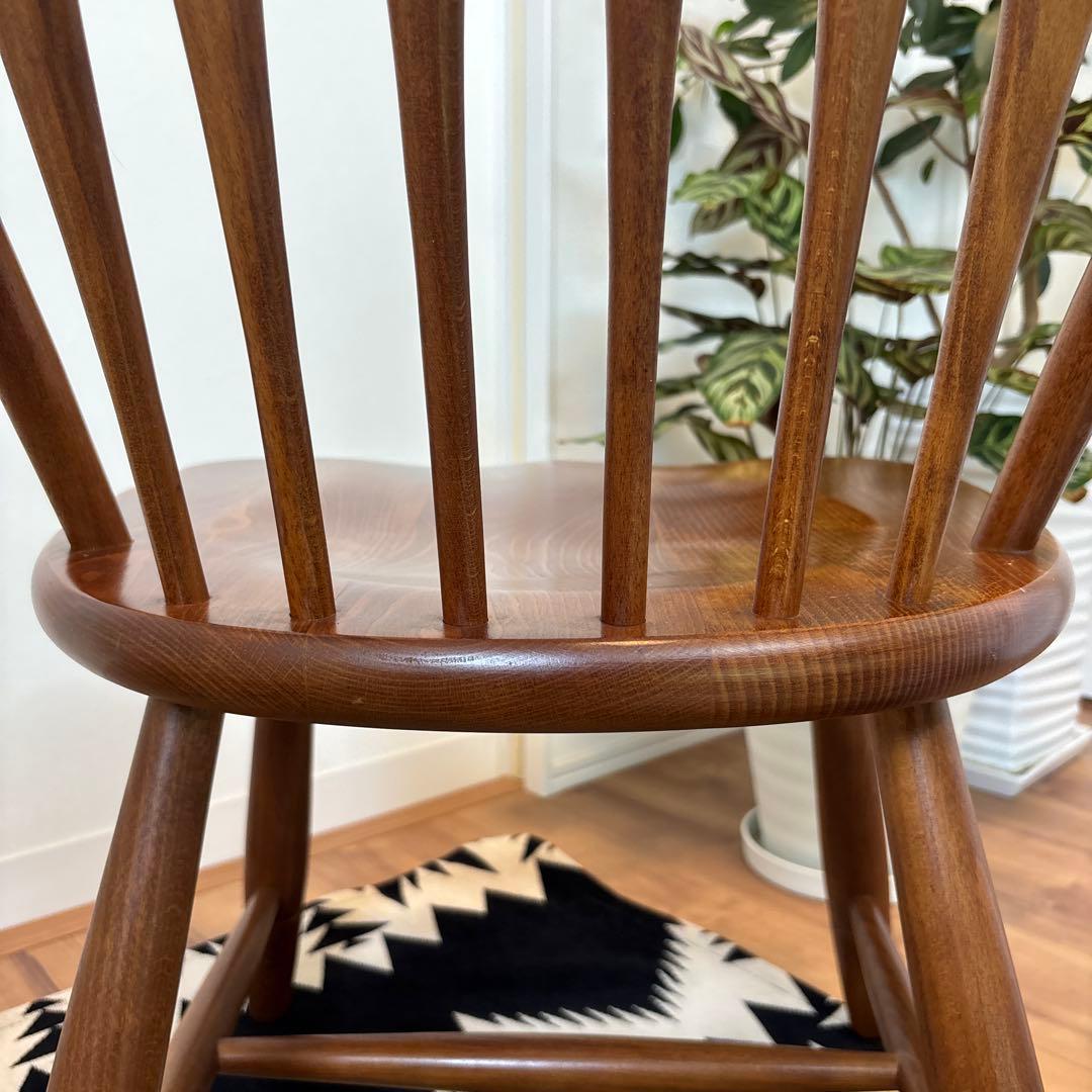 美品　柏木工 KASHIWAヴィンテージ　ウィンザーチェア　アローバック⑤